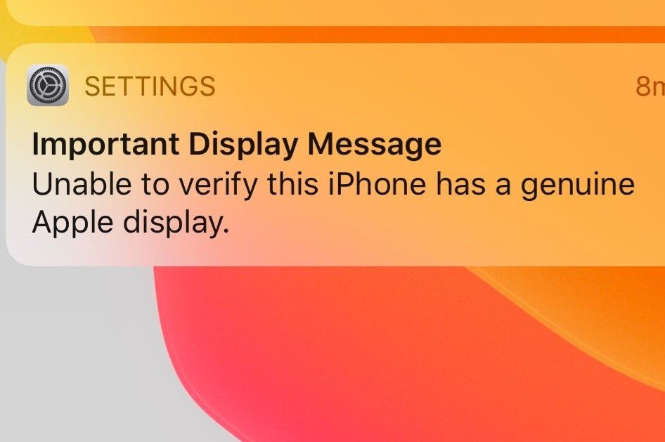 non-genuine display
