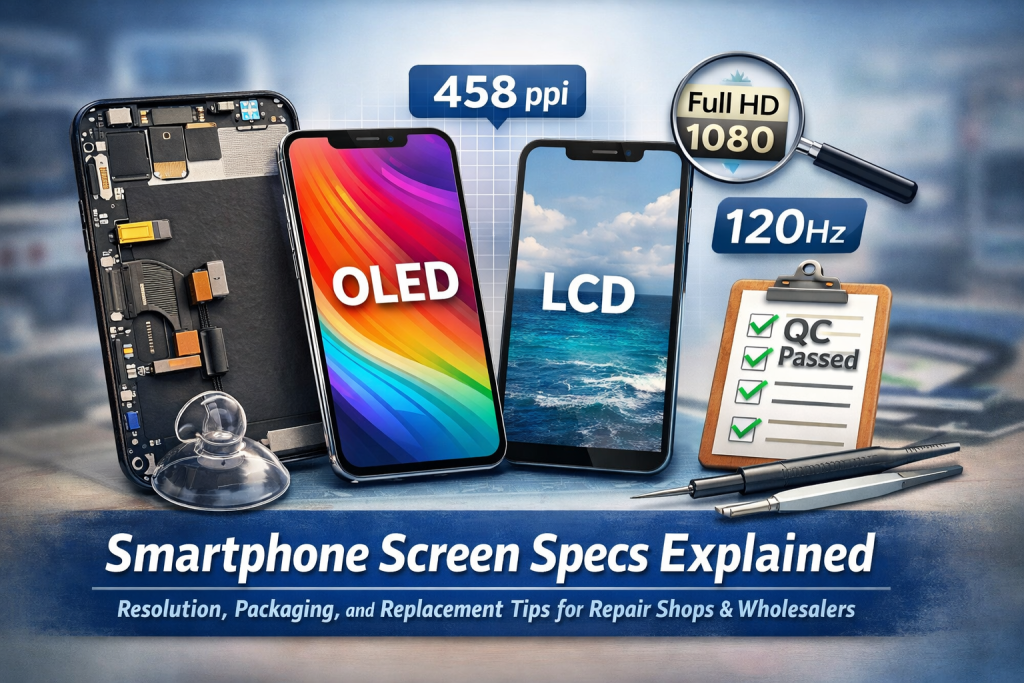 Smartphone Screen Specs Explained Resolution, Packaging, and Replacement Tips for Repair Shops and Wholesalers