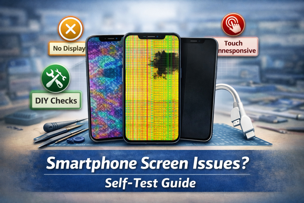 Why Your Phone Screen Shows Lines, Black Spots, or No Display — and What You Can Do