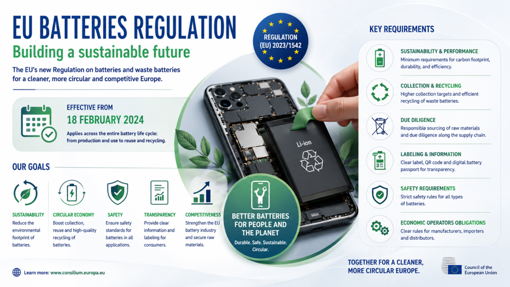 EU 2027 Battery Rule Explained What It Means for Phones and Repairs