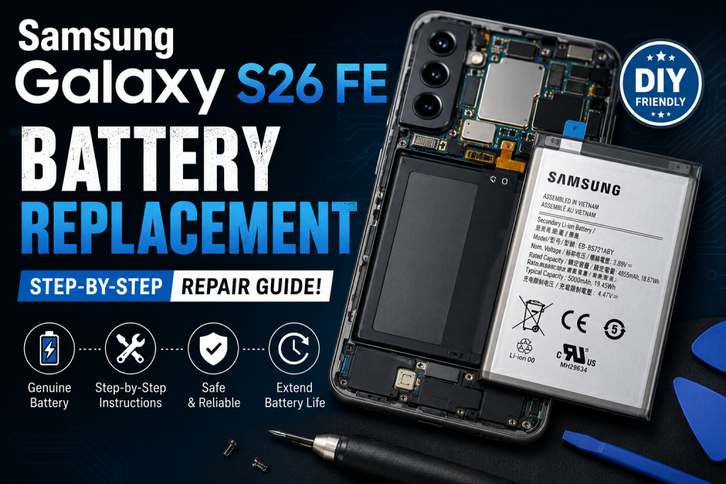 Samsung Galaxy S26 FE Genuine Battery Replacement – Step-by-Step Repair Guide