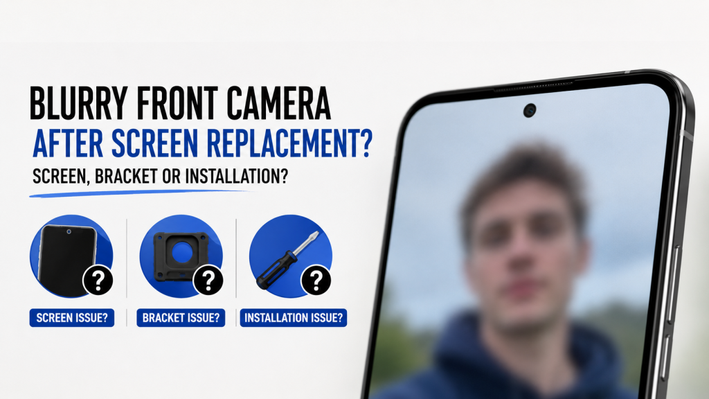 Why Your Front Camera Looks Blurry After a Screen Replacement Screen Bracket or Installation Issue