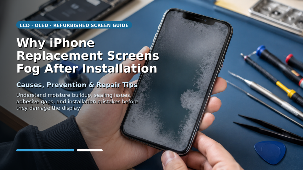 Why iPhone Replacement Screens Fog After Installation & How to Prevent It (LCD, OLED & Refurbished Screen Guide)