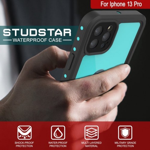 Redpepper Professional Waterproof Dot Series Case For iPhone 13  Pro Blue