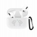 For Apple AirPods Pro Silicone Case With Keychain White