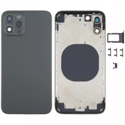 Replacement Back Glass Housing Frame Cover for iPhone 12 Black