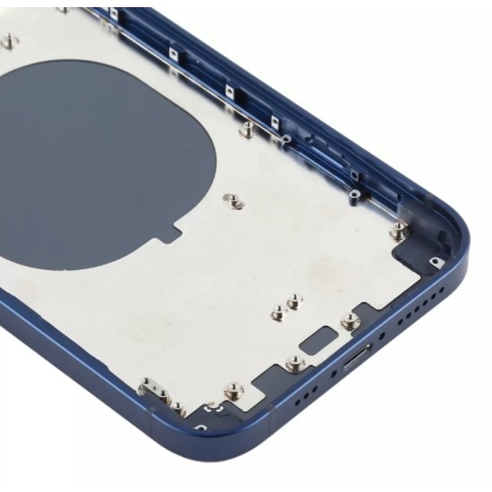 Replacement Back Glass Housing Frame Cover for iPhone 12 Blue