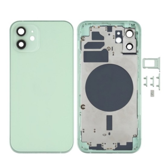 Replacement Back Glass Housing Frame Cover for iPhone 12 Green Replacement Back Glass Housing Frame Cover for iPhone 12 Green