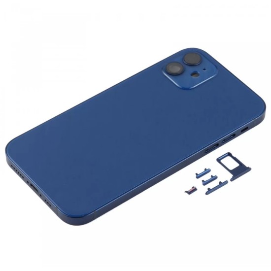 Replacement Back Glass Housing Frame Cover for iPhone 12 Blue