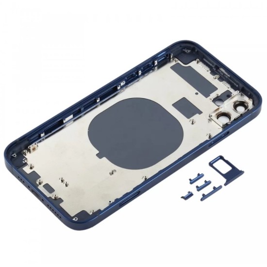 Replacement Back Glass Housing Frame Cover for iPhone 12 Blue