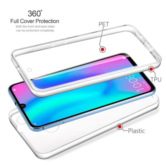 Shockproof TPU+PC Case for Huawei P20 Clear