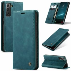 Caseme-013 Magnetic Card Case For Samsung S22 Plus Blue