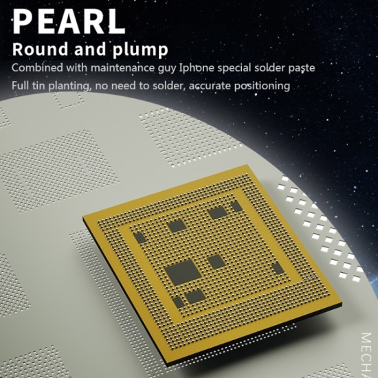 Mechanic Planting Paste Steel Stencil UFO Series 10 in 1 for iPhone IC