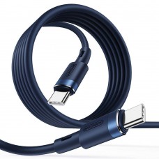 Joyroom - Type-c to Type-c Liquid Silicone 60W 3A Data Cable 1.2M | S-1230N9 - Blue