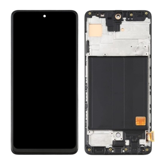 Full OLED | Samsung A51 A515F | With Frame | Screen Assembly | Black