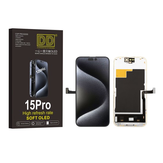 A.Replacement DD Premium 120HZ Soft OLED Touch Screen for iPhone 15 Pro A.Replacement DD Premium 120HZ Soft OLED Touch Screen for iPhone 15 Pro