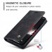 For iPhone 14 Pro Max Leather Case Magnetic Flip Cover with Card Slot Wallet Stand Slim Design Brown