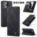For iPhone 14 Plus Leather Case Magnetic Flip Cover with Card Slot Wallet Stand Slim Design Black