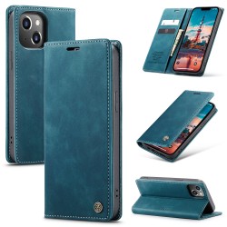 Caseme-013 Magnetic Card Case For iPhone 14 Plus Blue