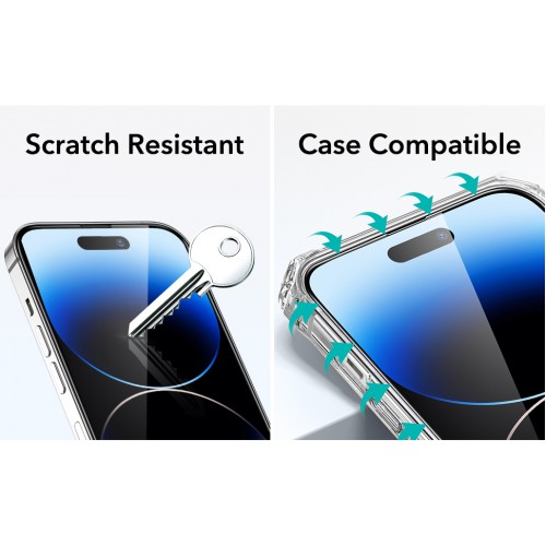 9D Full Cover Curved Tempered Glass Screen Protector Anti-Scratch Black Edge  for iPhone 14 Pro Max
