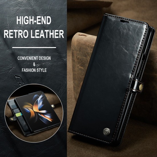 Caseme-003 Magnetic Card Case For Samsung Z Fold 4 Black