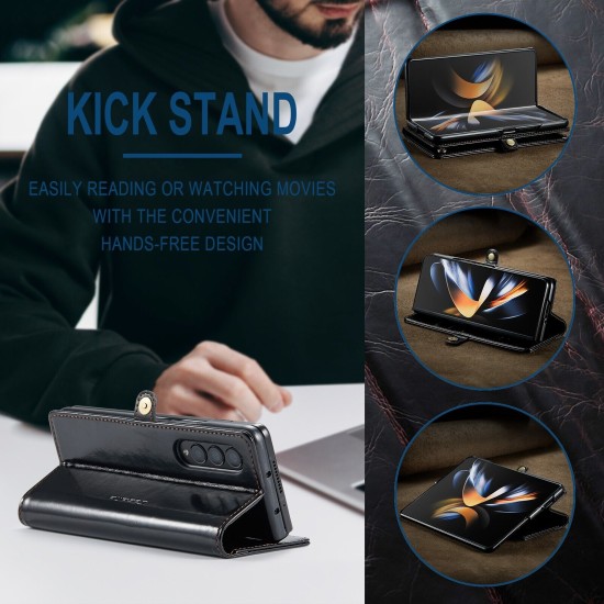 Caseme-003 Magnetic Card Case For Samsung Z Fold 4 Black