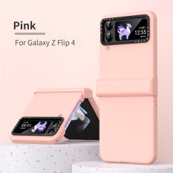For Samsung Galaxy Z Flip 4 5G Hinge Protection Shockproof Slim Case Cover Pink