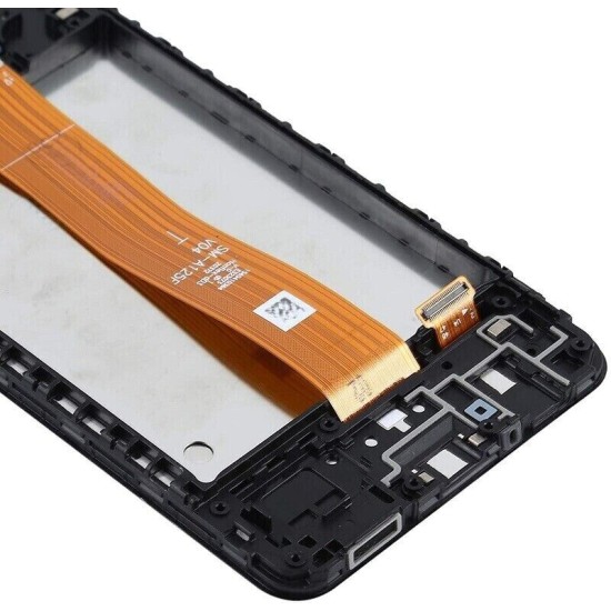 Replacement Prime Original LCD With Frame for Samsung A12 A125F Black