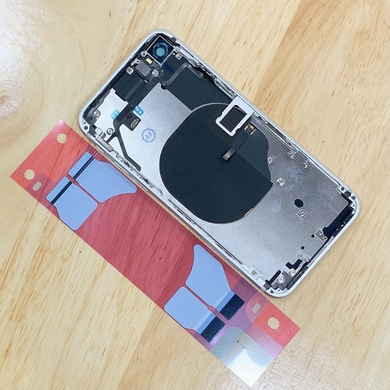 Replacement Rear Housing With Parts+Battery Glue For iPhone 8 White