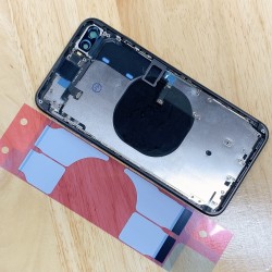 Replacement Rear Housing With Parts+Battery Glue For iPhone 8 Plus Black