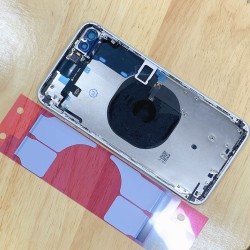 Replacement Rear Housing With Parts+Battery Glue For iPhone 8 Plus White