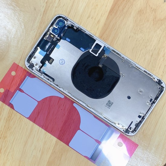 Replacement Rear Housing With Parts+Battery Glue For iPhone 8 Plus White