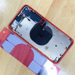 Replacement Rear Housing With Parts+Battery Glue For iPhone 8 Plus Red