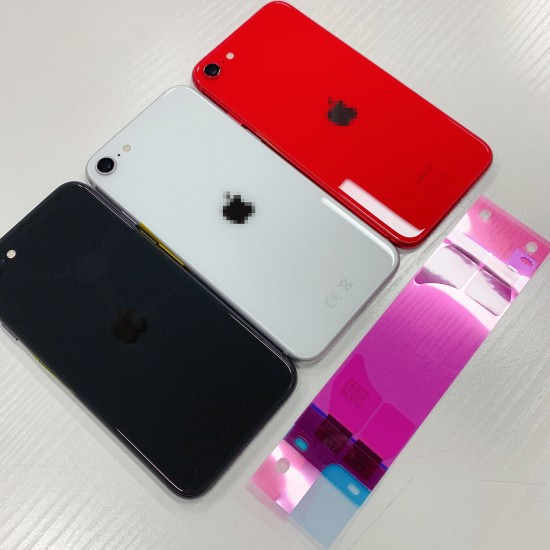 Replacement Rear Housing With Parts+Battery Glue For iPhone SE 2020 Red