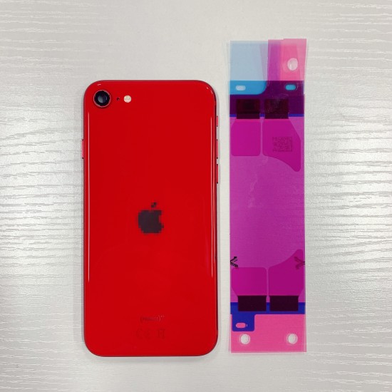 Replacement Rear Housing With Parts+Battery Glue For iPhone SE 2020 Red