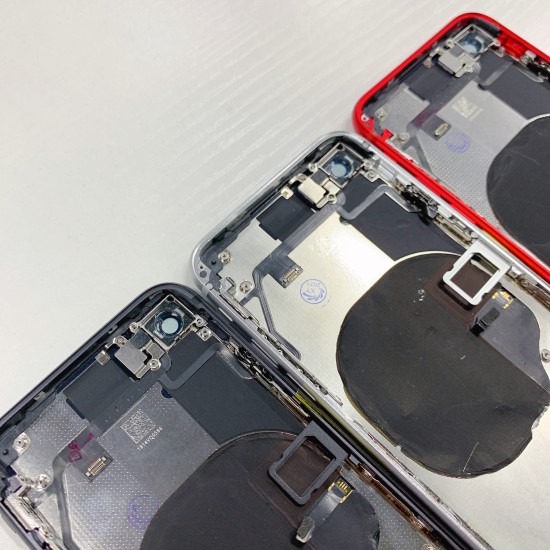 Replacement Rear Housing With Parts+Battery Glue For iPhone SE 2020 Red