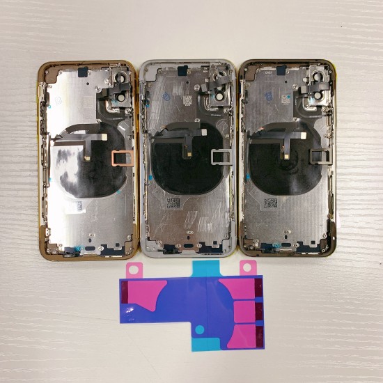 Replacement Rear Housing With Parts+Battery Glue For iPhone XS Max White