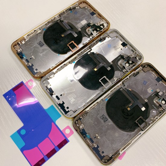 Replacement Rear Housing With Parts+Battery Glue For iPhone XS Max White