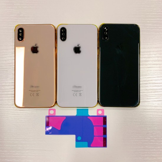 Replacement Rear Housing With Parts+Battery Glue For iPhone XS Max White