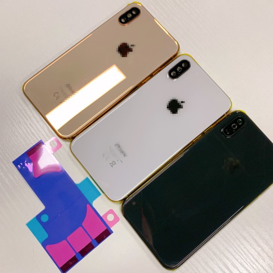 Replacement Rear Housing With Parts+Battery Glue For iPhone XS Max White