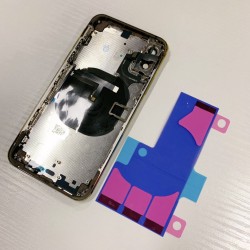 Replacement Rear Housing With Parts+Battery Glue For iPhone X Black