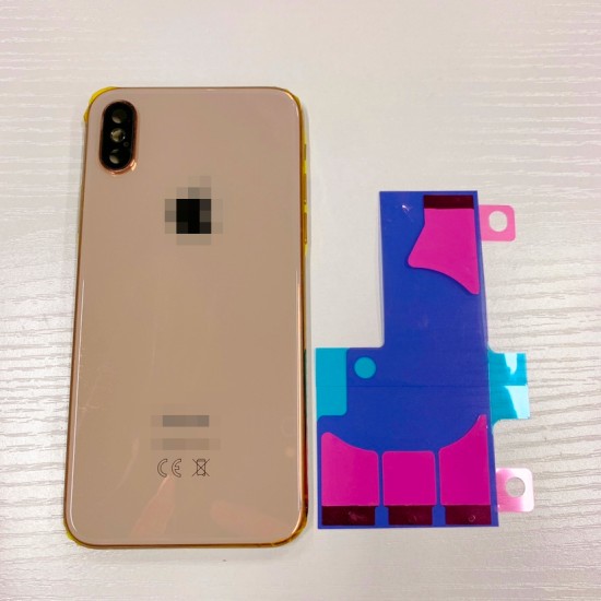 Replacement Rear Housing With Parts+Battery Glue For iPhone XS Gold