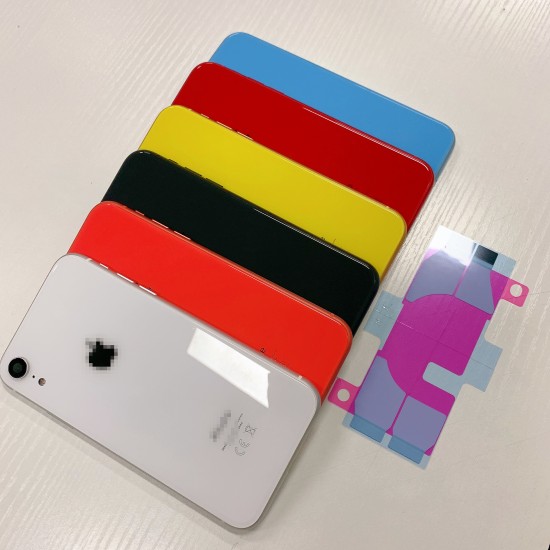 Replacement Rear Housing With Parts+Battery Glue For iPhone XR Coral Red