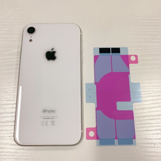 Replacement Rear Housing With Parts+Battery Glue For iPhone XR White