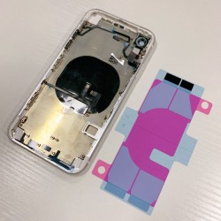 Replacement Rear Housing With Parts+Battery Glue For iPhone XR White