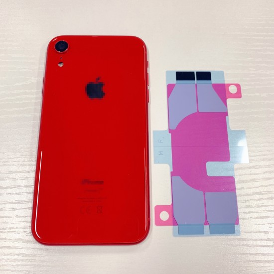 Replacement Rear Housing With Parts+Battery Glue For iPhone XR Red