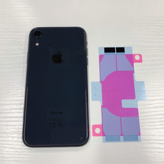 Replacement Rear Housing With Parts+Battery Glue For iPhone XR Black