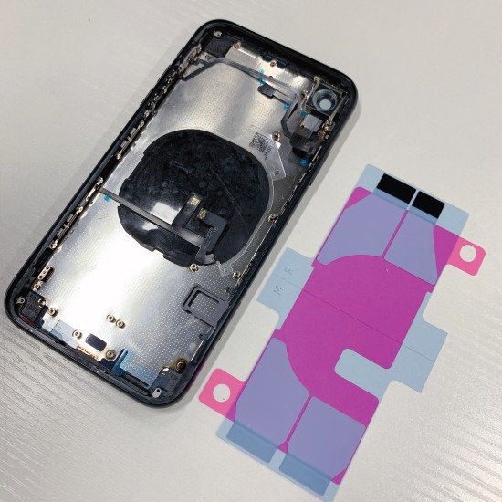 Replacement Rear Housing With Parts+Battery Glue For iPhone XR Black