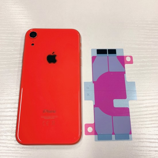 Replacement Rear Housing With Parts+Battery Glue For iPhone XR Coral Red