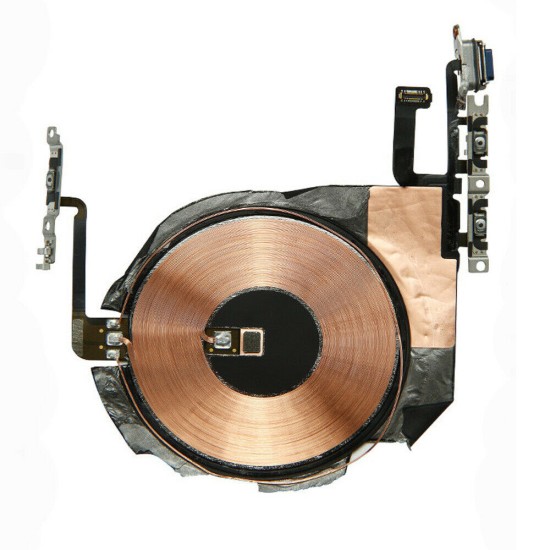 Replacement Power Volume Mute + Wireless Charger Flex for iPhone 12 Pro Max